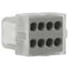 SACHET 6 BORNES AUTO 1.5MM2A2.5MM2 GRIS 8 TROUS