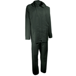 ENSEMBLE PLUIE POLYAMIDE VERT TM