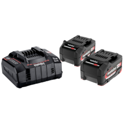 PACK 2 BATTERIES + CHARGEUR 5.2Ah METABO