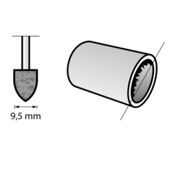 MEULE A RECTIFIER OX.ALU D9.5mm DREMEL SB3