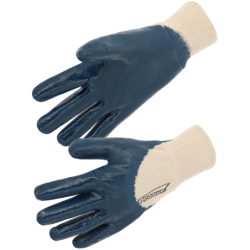 GANT NITRILE BLEU SUR MOLLETON T10