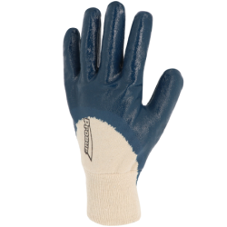 GANT NITRILE BLEU SUR MOLLETON T10
