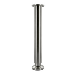 PIED CYL D38 H300 ALU ASP INOX