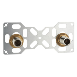 PLATINE DOUBLE EA150 PER COMP. D12 2 SORT.M3/4