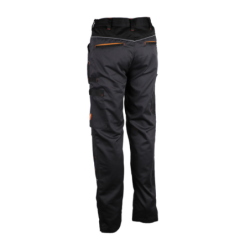 PANTALON PRAGUO POLY/COTON GRIS/NOIR TM