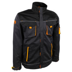 VESTE VILNOR POLY/COTON GRIS/NOIR TL
