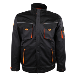 VESTE VILNOR POLY/COTON GRIS/NOIR TL