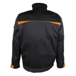 VESTE VILNOR POLY/COTON GRIS/NOIR TXXXL