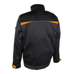 VESTE VILNOR POLY/COTON GRIS/NOIR TXXXL
