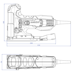 SCIE SAUTEUSE METABO STE100 QUICK