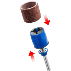 MANDRIN PONCAGE SPEEDCLIC + 2 BANDES DREMEL SB