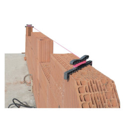 KORDO LARGEUR 200MM AVEC DRISSE FLUO ROSE 1,5MMX20