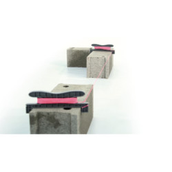 KORDO LARGEUR 200MM AVEC DRISSE FLUO ROSE 1,5MMX20