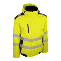 BLOUSON HIVI BRAVO ORANGE FLUO/MARINE T05