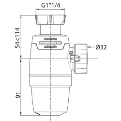 SIPHON LAVABO D32 NEO AIR