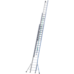 Échelle coulisse 3 plans Platinium 500, 4,75 × 11,24 m, 3x18 échelons