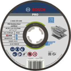 XLOCK DISQUE EXP INOX 125x1,6 INOX PLAT