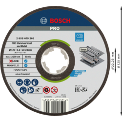 XLOCK DISQUE EXP INOX 125x1,6 INOX PLAT