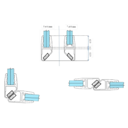 JOINT BAS PORTE DOUCHE AIMANTE 2x2m