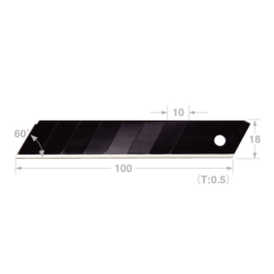 LAME CUTTER RAZAR BLACK 18mm SB10