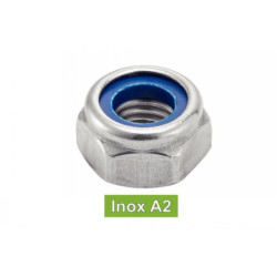 ECROU FREIN INOX A2 HI DIN985 D6 BTE 200