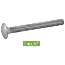 VIS METAUX TRCC DIN603 INOX A2 6X40 PIECE