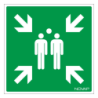 PLAQUE 20xX200mm POINT DE RASSEMBLEMENT