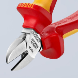 PINCE COUPANTE COTE ISOLEE 1000V 160MM KNIPEX