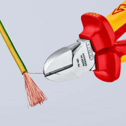 PINCE COUPANTE COTE ISOLEE 1000V 160MM KNIPEX