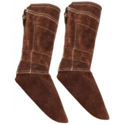 GUETRE CUIR MARRON