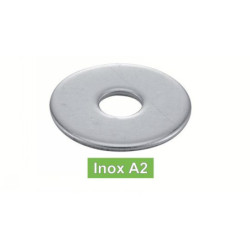 RONDELLE EXTRA LARGE INOX A2 12X40 PIECE