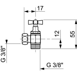 ROBINET D ARRET EQUERRE WIRQUIN