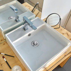 BONDE LAVABO LAITON CLAPET ROTATIF TROP PLEIN CORPS BONDE CT