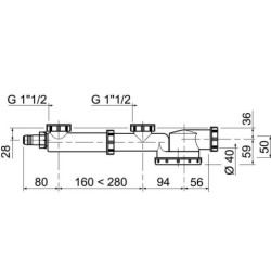 ESPACE TUBULURE RACCORDEMENT AVEC SIPHON