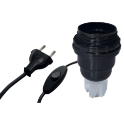 ADAPTATEUR BOUTEILLE E27 + INTER FIL+FICHE OR SB
