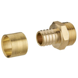 RACCORD DROIT PER GLISS. M20x27 D16