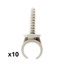 CLIP + CHEVILLE D16 GRIS SB10