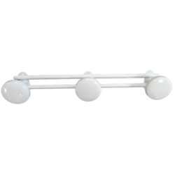 PATERE 2T ACIER BLANC
