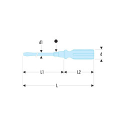 TVIS PLAT EMBOIS 5.5x100 FACOM ATHH5.5X100