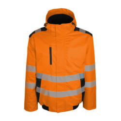 BLOUSON HIVI BRAVO ORANGE FLUO/MARINE T04