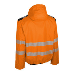 BLOUSON HIVI BRAVO ORANGE FLUO/MARINE T04