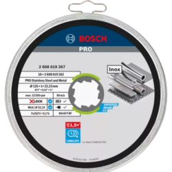 DISQUE ABRASIF XLOCK DISQUE STD INOX 125X1