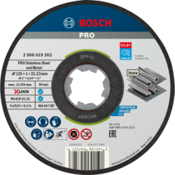 DISQUE ABRASIF XLOCK DISQUE STD INOX 125X1