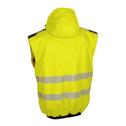 BLOUSON HIVI BRAVO ORANGE FLUO/MARINE T02