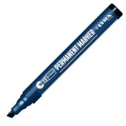 MARQUEUR INDELEBILE POINTE BISEAU 2/6mm NOIR