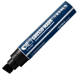 MARQUEUR INDELEBILE POINTE BISEAU 2/6mm NOIR