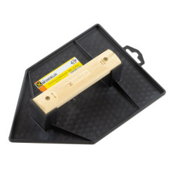 TALOCHE NOIRE POINTUE 18x27cm POIGNEE BOIS