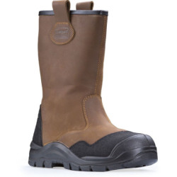 BOTTE SECU CUIR FOURREE PYROPE MARRON 44