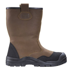 BOTTE SECU CUIR FOURREE PYROPE MARRON 44
