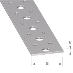 PLAT PERFORE GALVA 40x2 1m